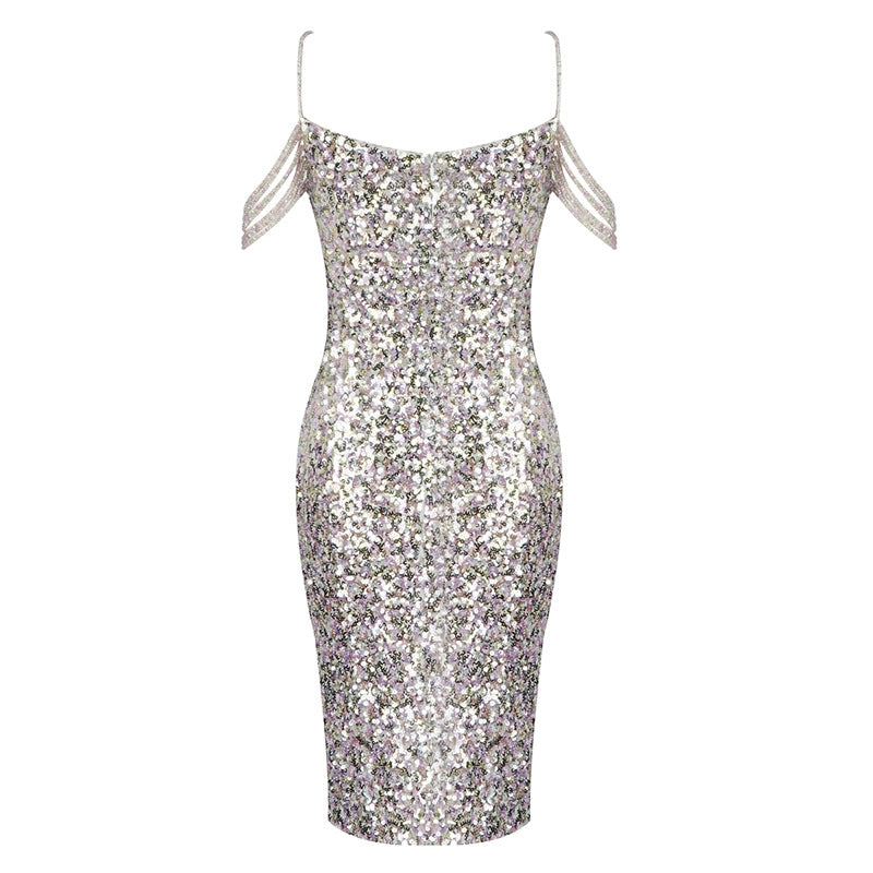 Alika Sequin Mini Dress aclosy