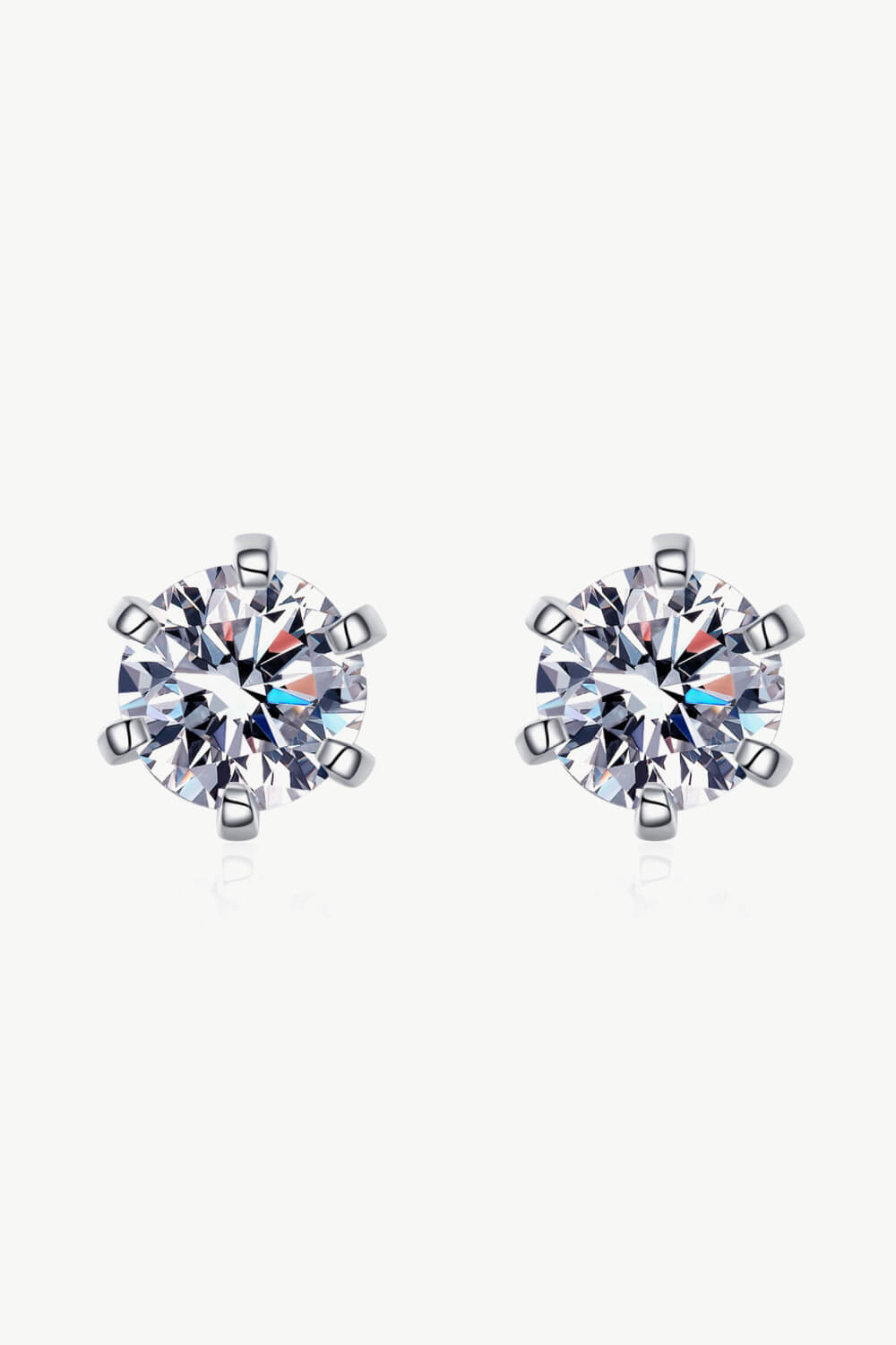 Inlaid Moissanite Stud Earrings Trendsi