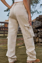 Loose Fit Long Jeans with Pockets Trendsi