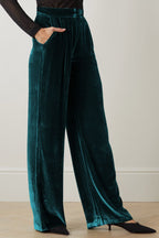 Double Take Loose Fit High Waist Long Pants with Pockets Trendsi