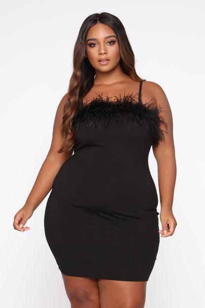 Kevio Feather Suspenders Party Dress aclosy