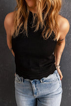 Scalloped Openwork Grecian Neck Tank Trendsi