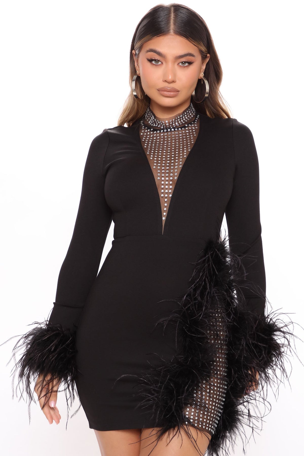 MINI VESTIDO DE FIESTA DE PIEL CHIC CELEB