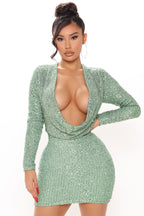 Mini Swing Collar Dress-Party aclosy