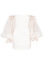 OFF-SHOULDER SATIN CORSET DRESS New In