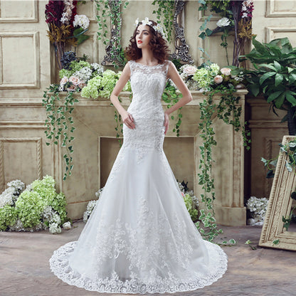 Bride Trailing Wedding Dress sexy Lace Mermaid Wedding DressW aclosy