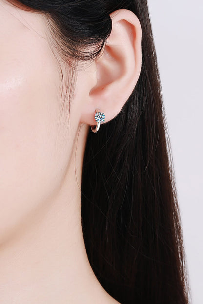Moissanite Huggie Earrings Trendsi