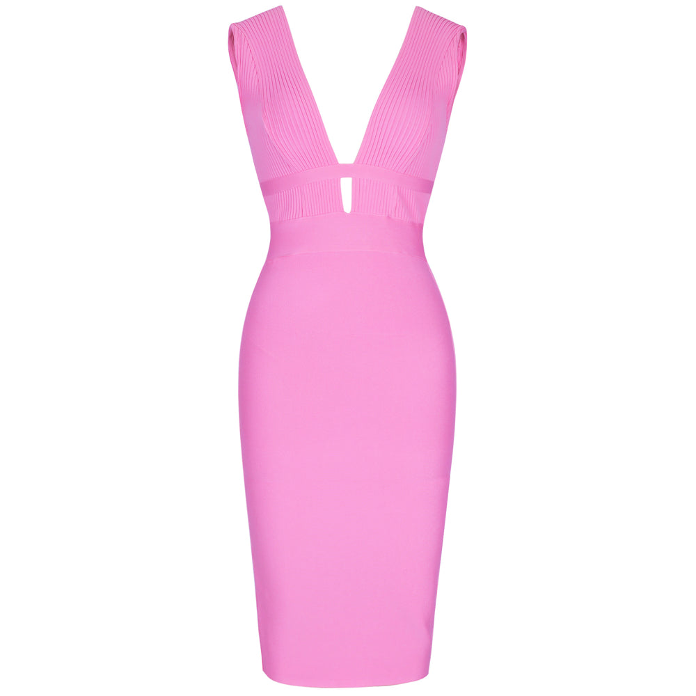 Lemily Cutout Bandage Dress aclosy