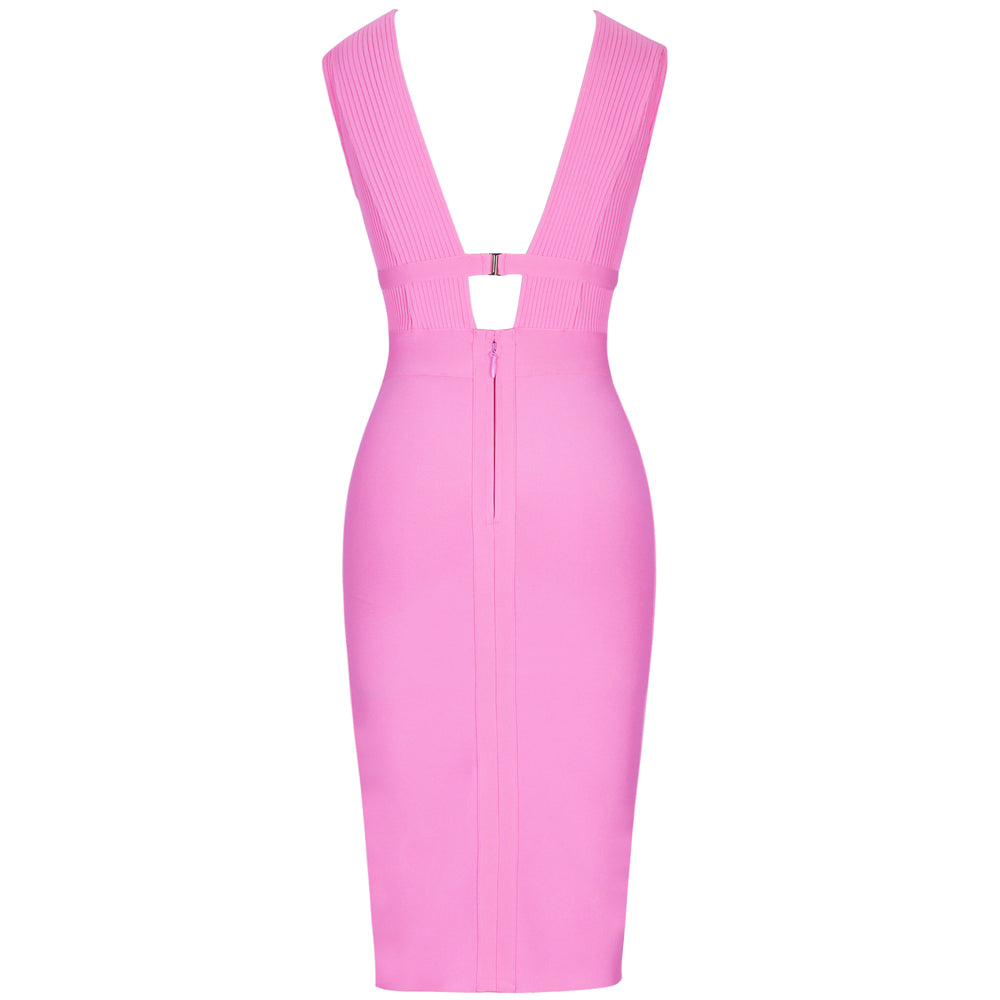 Lemily Cutout Bandage Dress aclosy