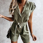 V-neck Loose Tie Holiday Jumpsuit-vacation outfit New In