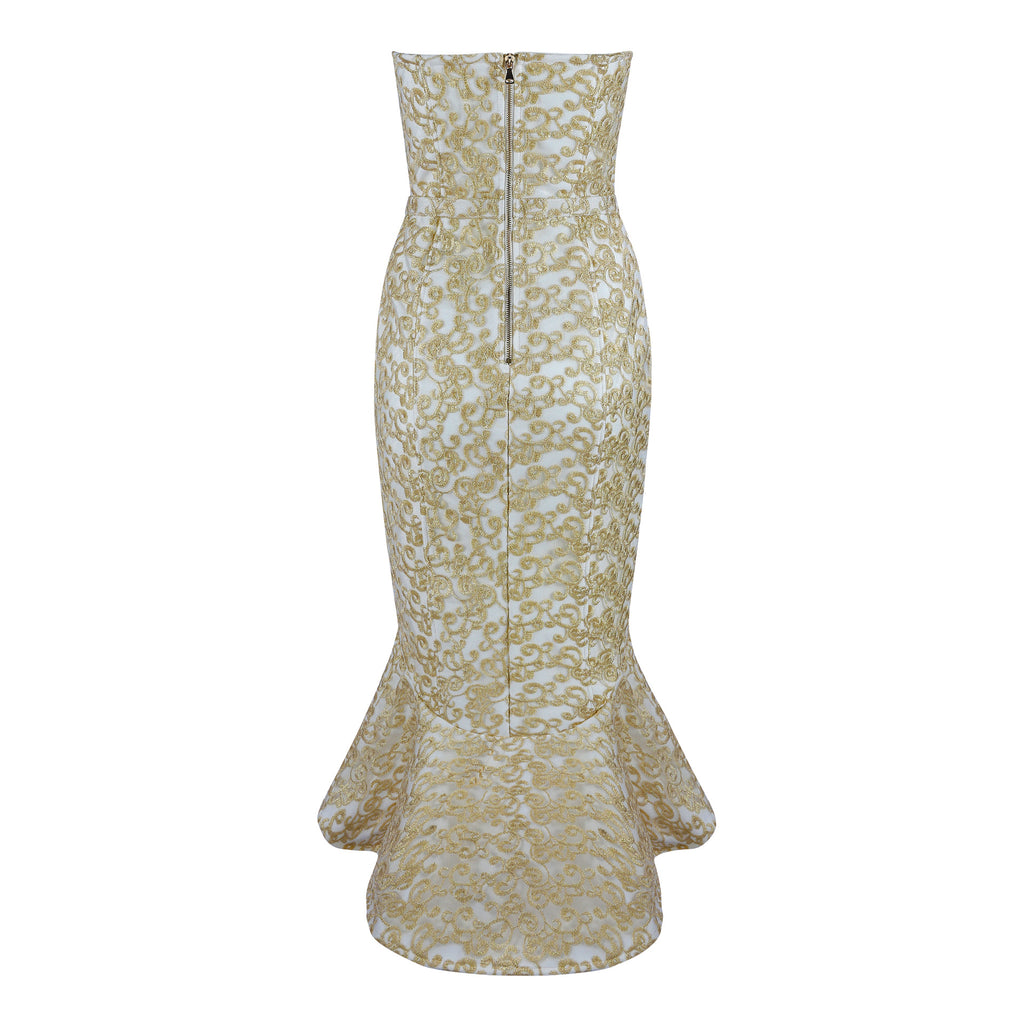 Fishtail MIDI dress aclosy