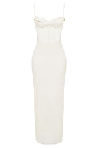 Ivory Corset Maxi Dress aclosy