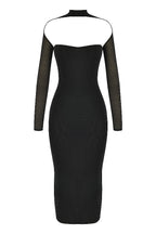 Alyia Mesh Corset Midi Bandage Dress ACLOSY