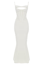 Zenob Ivory Corset Maxi Dress aclosy