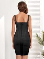 Chic Bandage Dress-Black aclosy