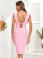 Lemily Cutout Bandage Dress aclosy