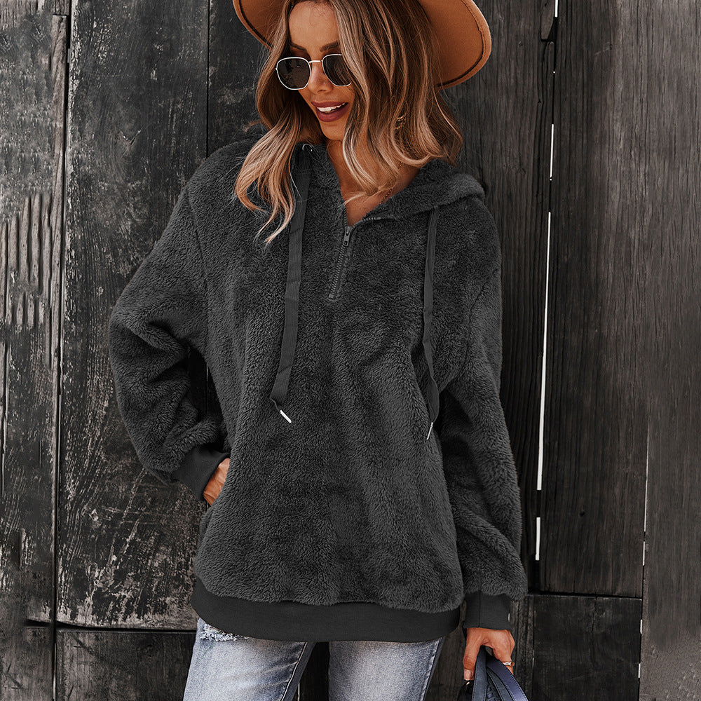 Fashion Casual Women's Warm Loose Solid Color Sweater Aclosy