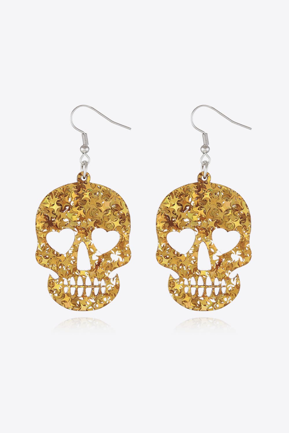 Acrylic Skull Drop Earrings Trendsi