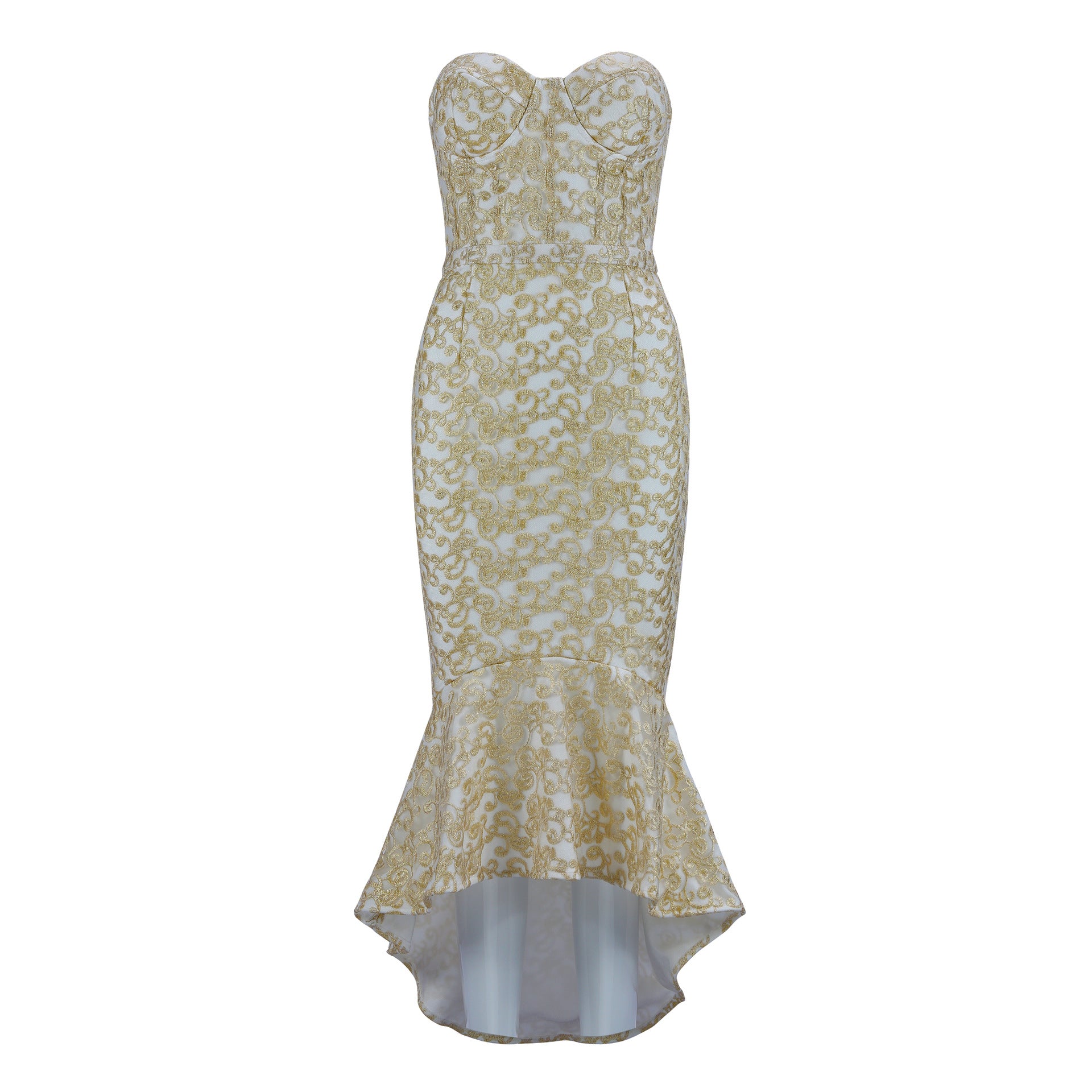 Fishtail MIDI dress aclosy