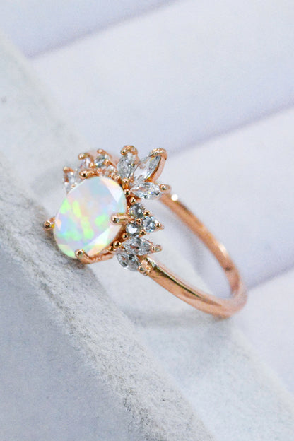 Best Of Me 925 Sterling Silver Opal Ring Trendsi