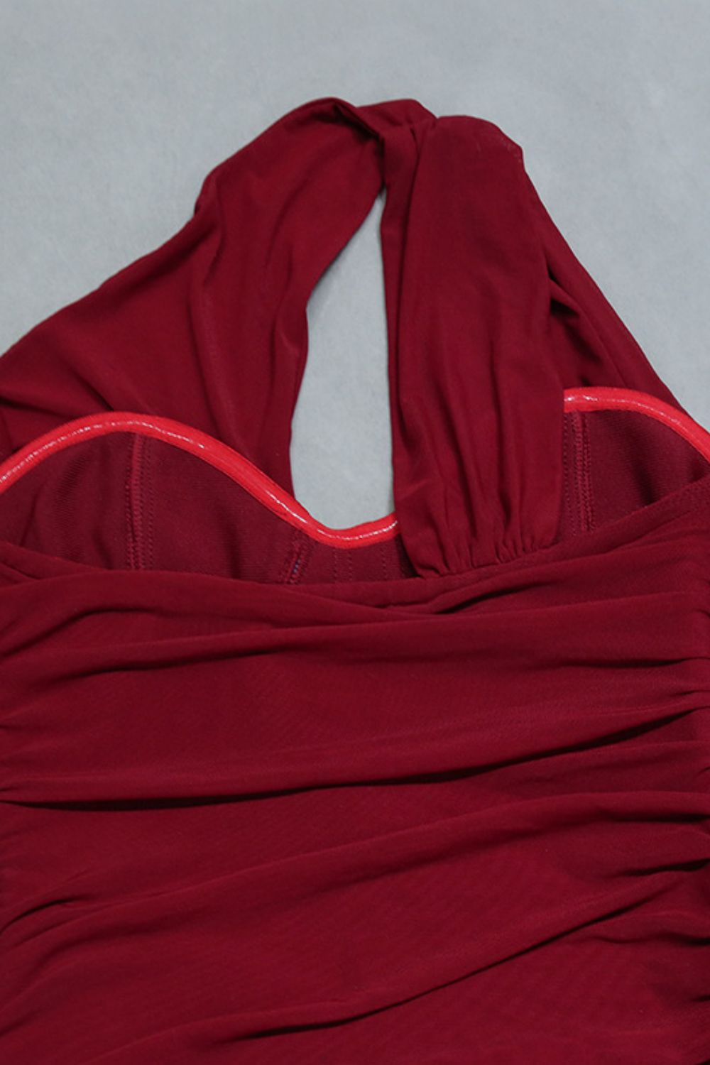 Cutout One-Shoulder Midi Bandage Dress Trendsi