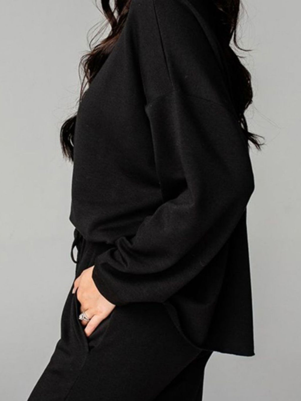 Distressed Sweatshirt and Joggers Set Trendsi