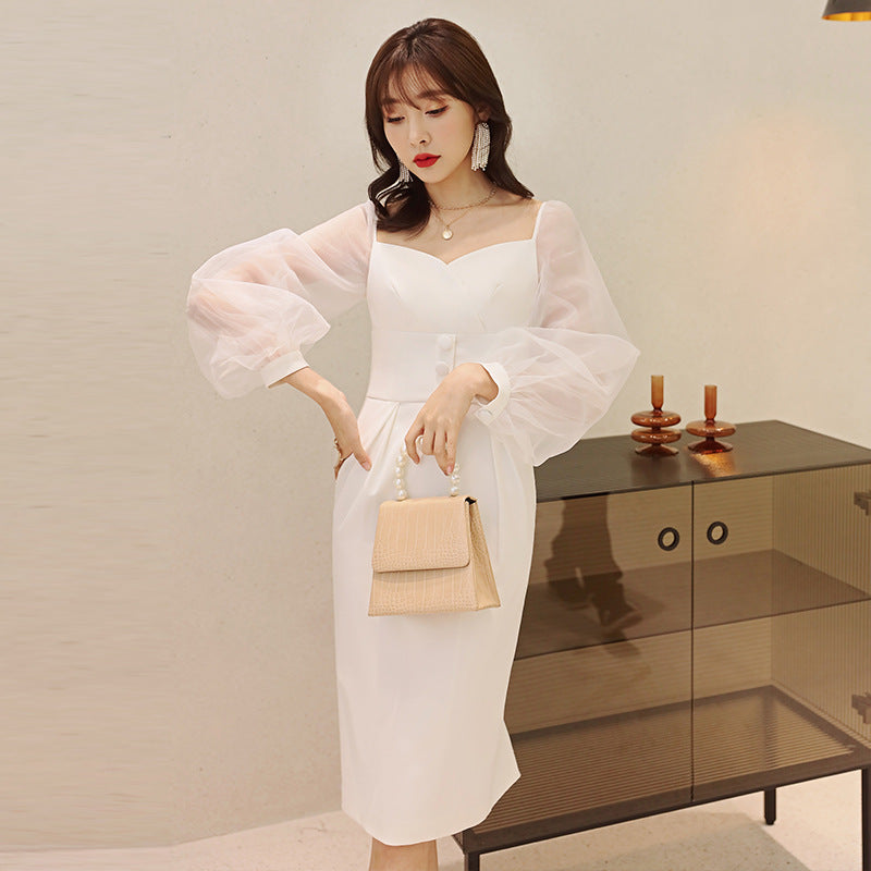 Dating perspective puff sleeve dress Best choice
