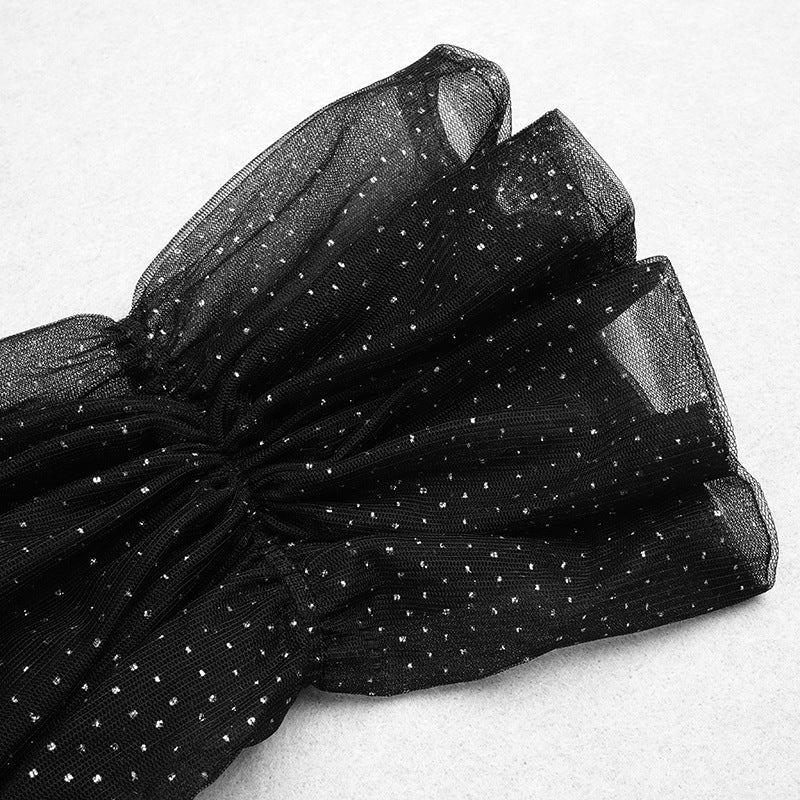 Yarn Long Sleeve Party Wedding Toast Small Dress aclosy