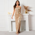 Ladies European And American Tube Top Sequin Dress Aclosy