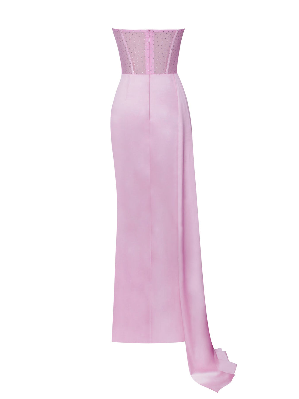 Long Evening Dress With Bra And Diamond Ironing Aclosy