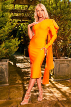 Ayla  One-Shoulder Bandage Dress aclosy