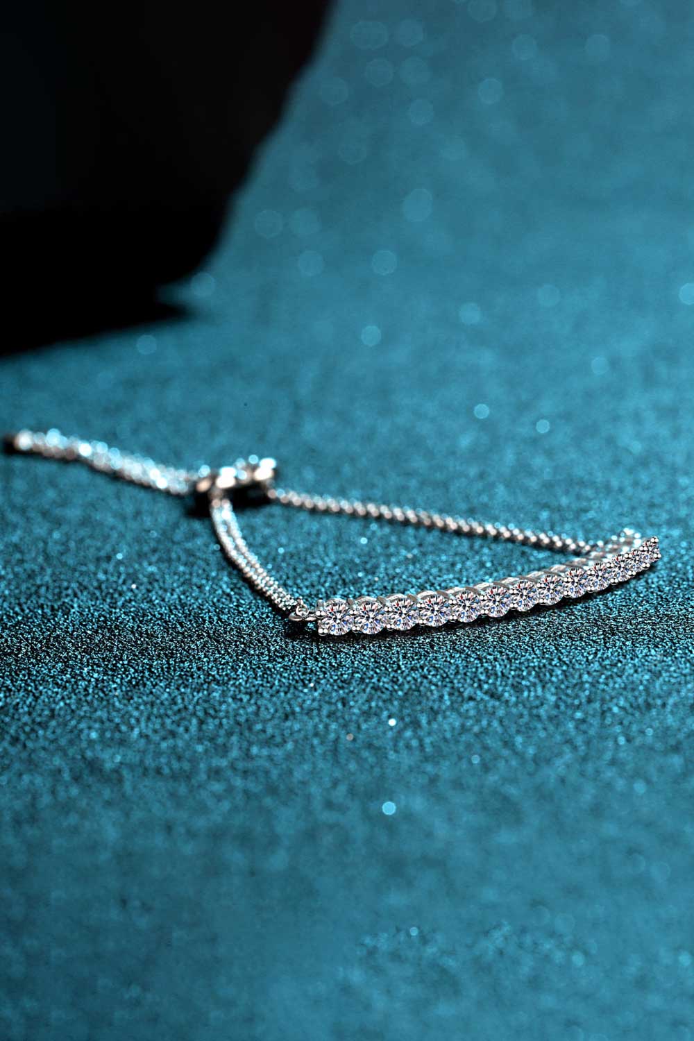 Moissanite Sterling Silver Bracelet Trendsi