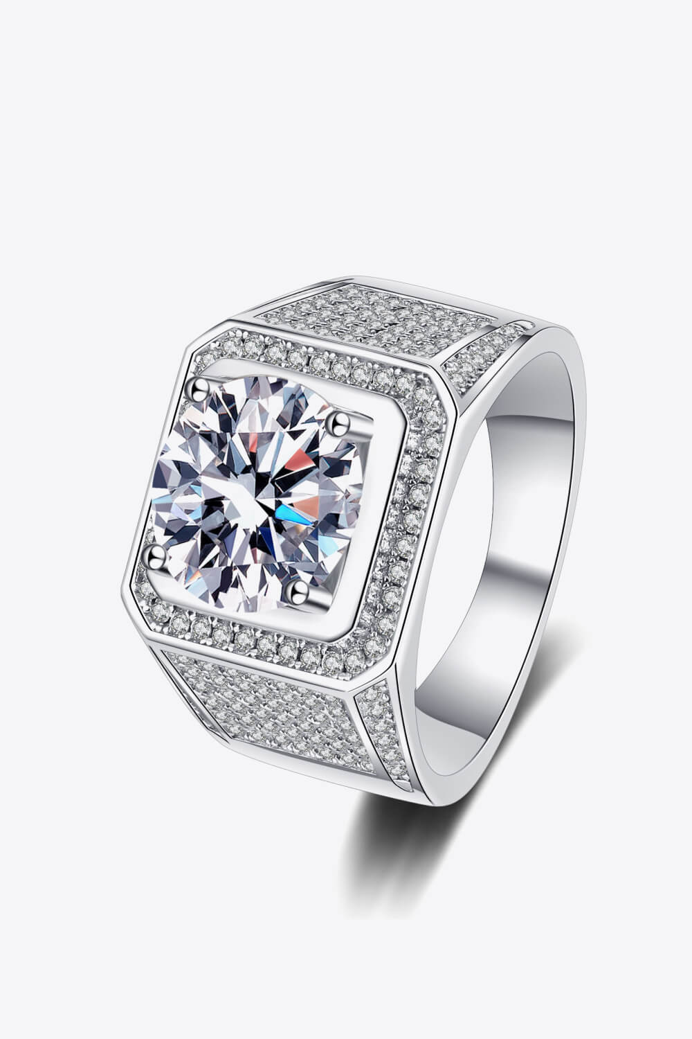 Bring It Home 925 Sterling Silver Moissanite Ring Trendsi