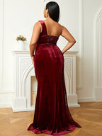 Host Single Strapless Evening Dress aclosy