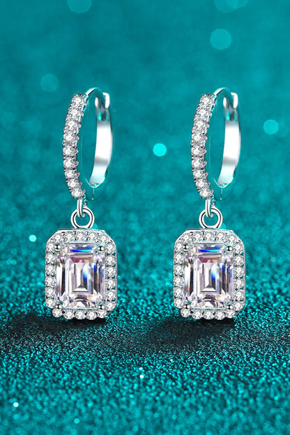 Moissanite 925 Sterling Silver Drop Earrings Trendsi