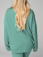Distressed Sweatshirt and Joggers Set Trendsi