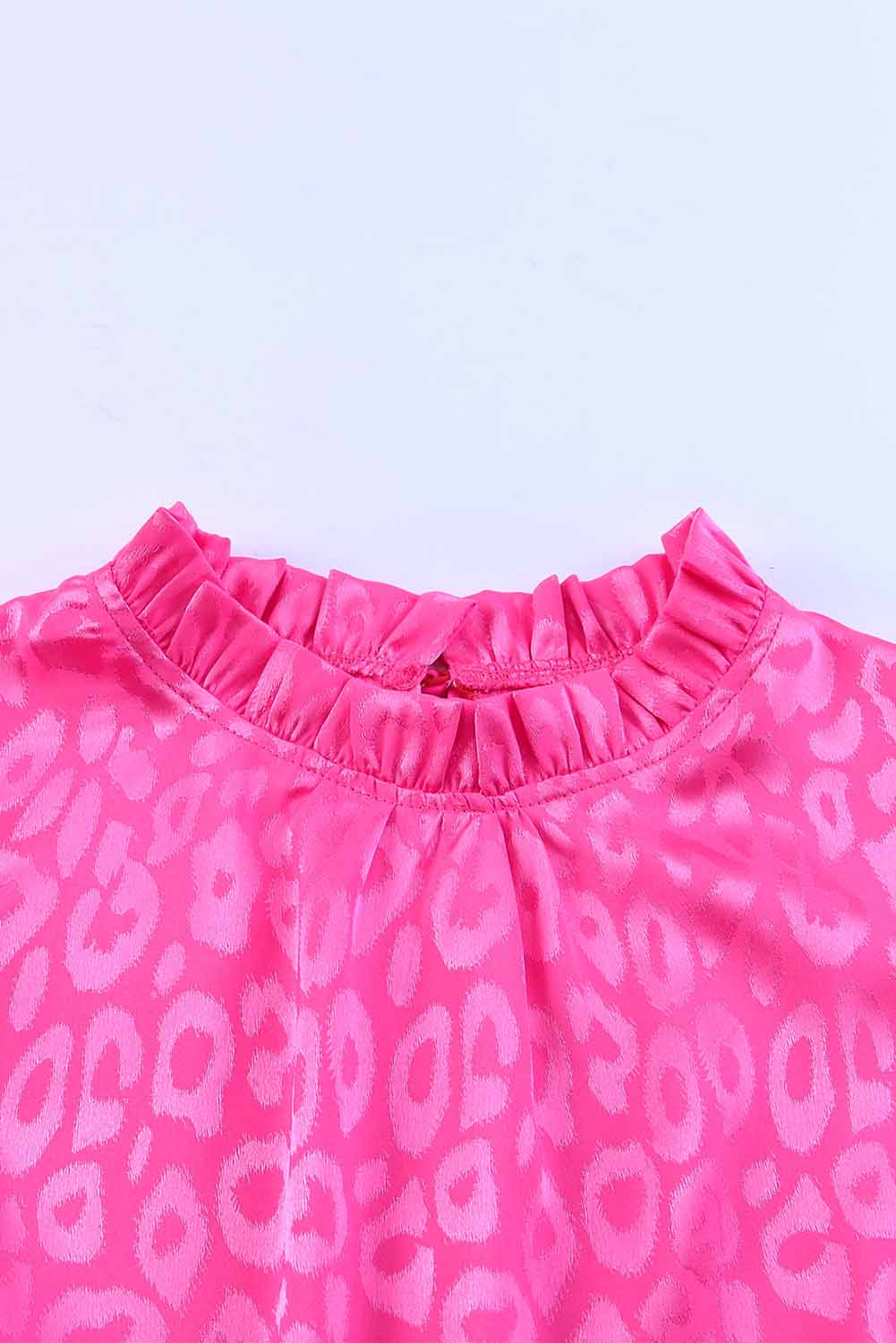 Leopard Tie Belt Tiered Dress Trendsi