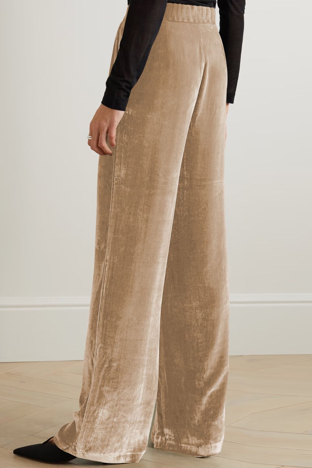 Double Take Loose Fit High Waist Long Pants with Pockets Trendsi