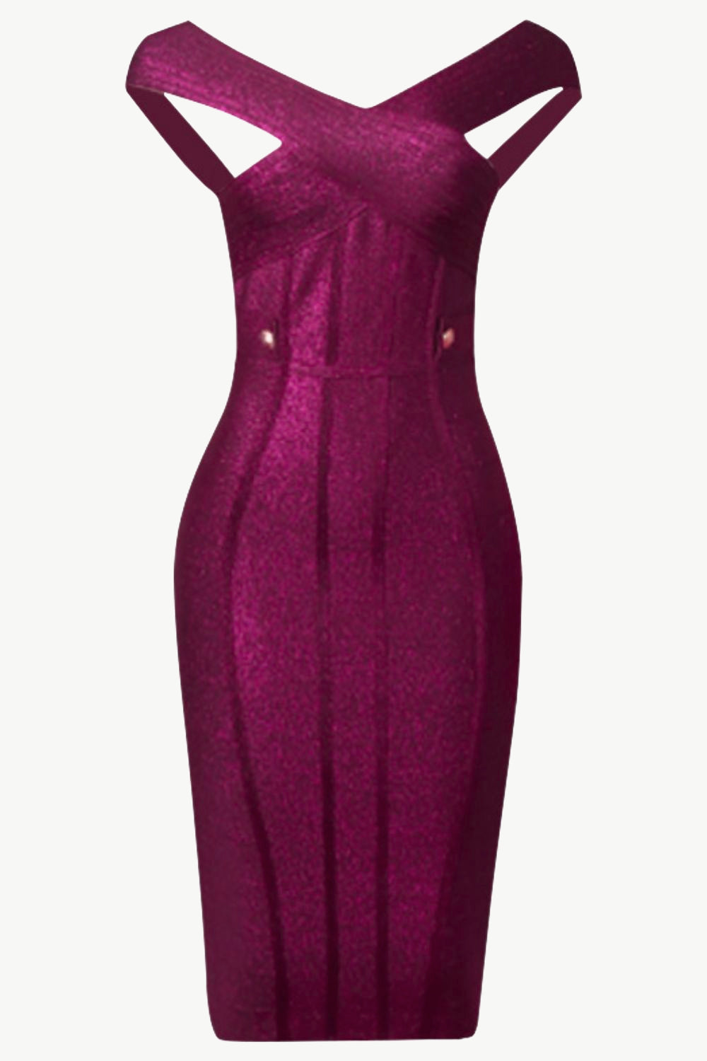 Glitter Crisscross Low Back Bandage Dress Trendsi