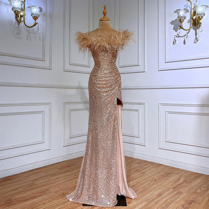 High-end Heavy Industry Evening Dress Is Shiny aclosy