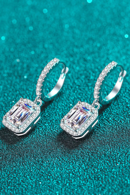 Moissanite 925 Sterling Silver Drop Earrings Trendsi