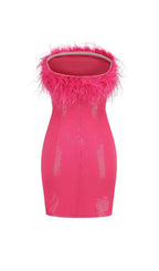 Airy Fashion Tassel Sheath Dress aclosy