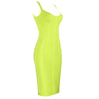 Sexy Sling Bag Hip Dress-Yellow aclosy
