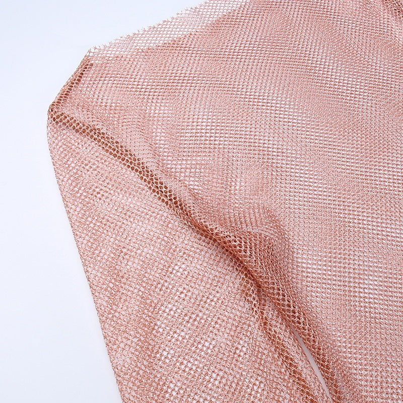 Mesh Feather Party Dress aclosy