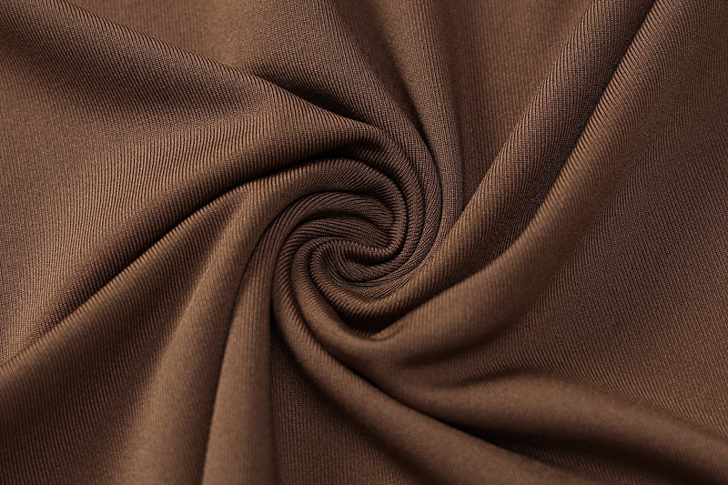 Black & Coffee Hollow Maxi Dress aclosy