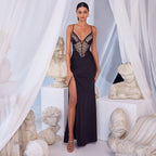 Women's Lace Patchwork Suspender Dress aclosy