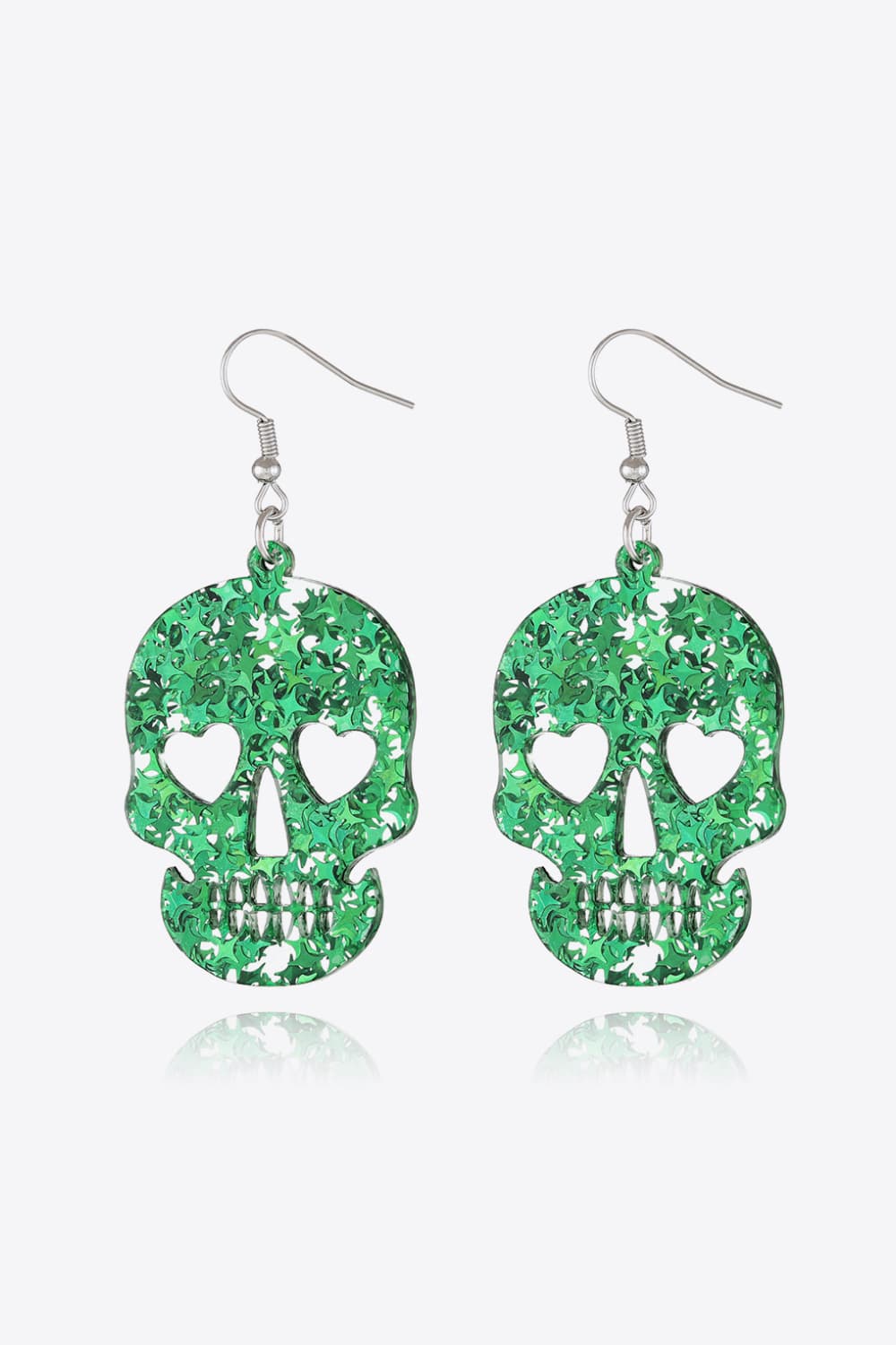 Acrylic Skull Drop Earrings Trendsi