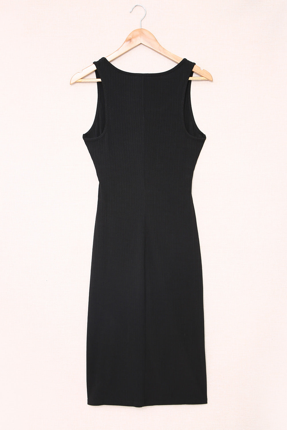 Crisscross Cutout Scoop Neck Slit Midi Dress Trendsi