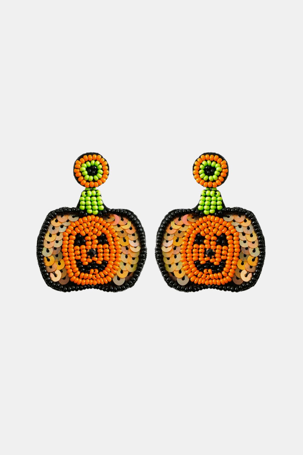 Pumpkin Shape Beaded Dangle Earrings Trendsi