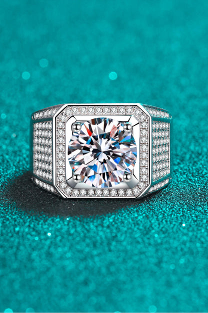 Bring It Home 925 Sterling Silver Moissanite Ring Trendsi